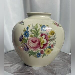 Johann Haviland Bavaria Germany Vintage Floral Fine Vase Decor Porcelain